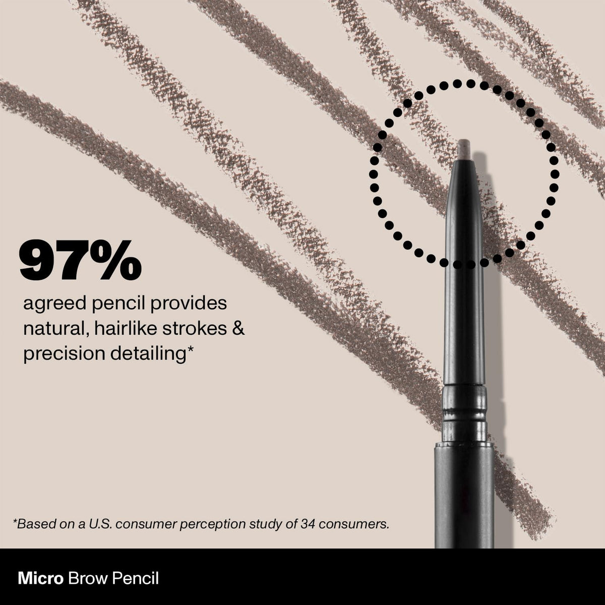 MORPHE Crayon à Sourcils Micro Dual - application sur la main