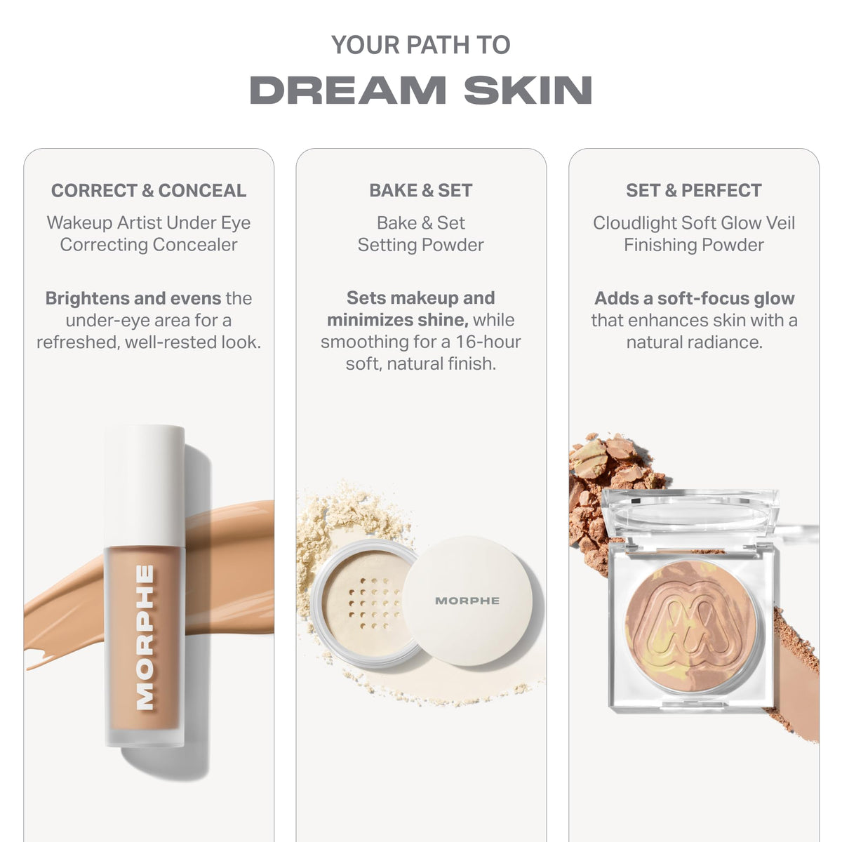 MORPHE Wakeup Artist Correcteur de Cerne 1W application sur un visage