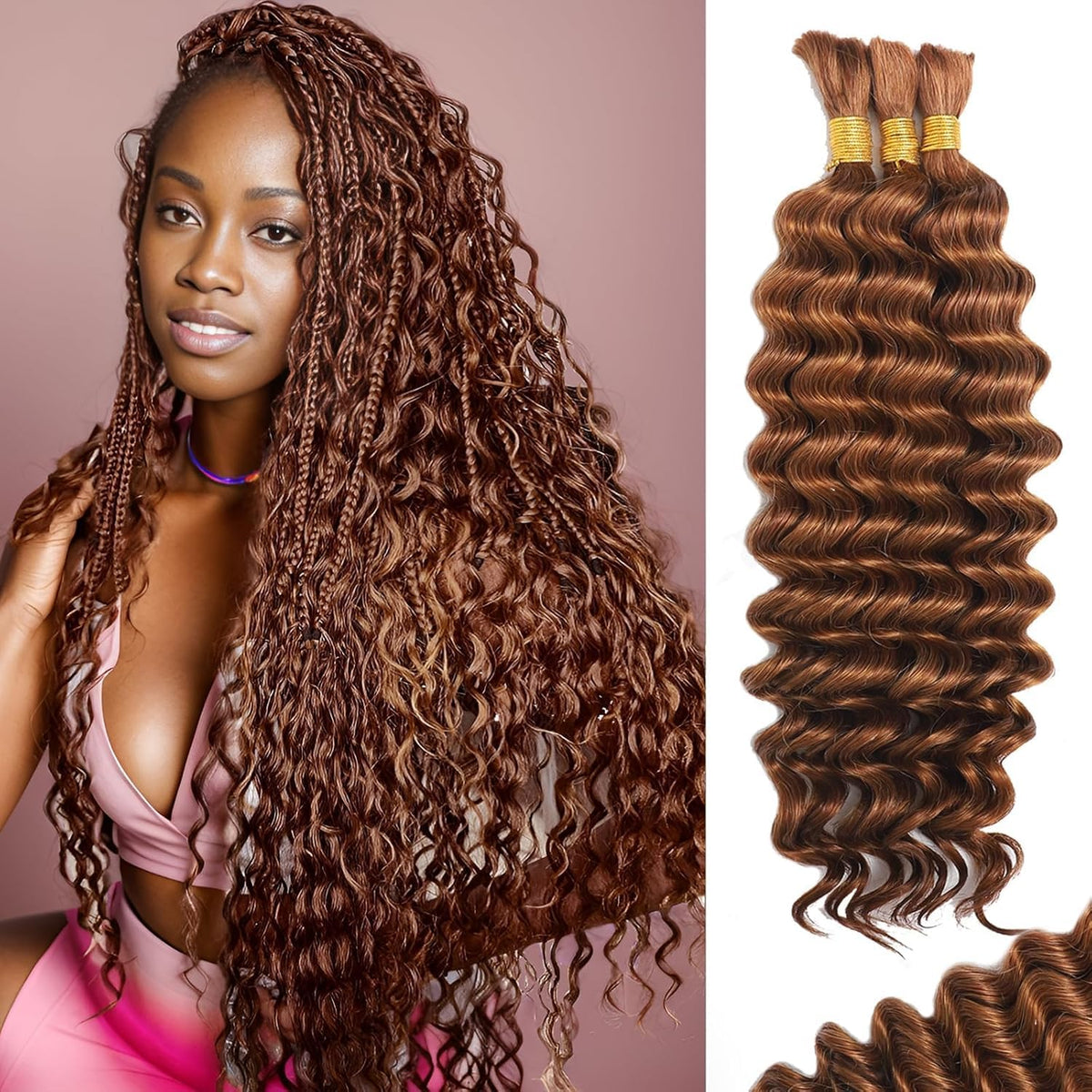 MOTFIN cheveux bouclés 18 pouces pack avant