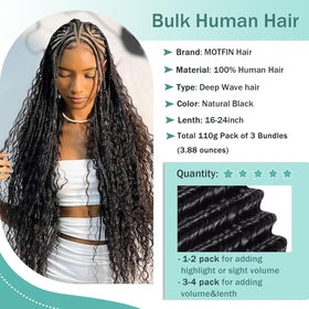 MOTFIN Cheveux Bouclés 24 Pouces en différentes couleurs