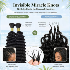 MOTFIN Cheveux Crochet Curly 22 pouces, texture bouclée