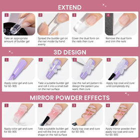 Moules et accessoires SUPWEE pour nail art, arrangement