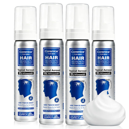 Mousse à Minoxidil 5% CARENICE pour cheveux et barbe
