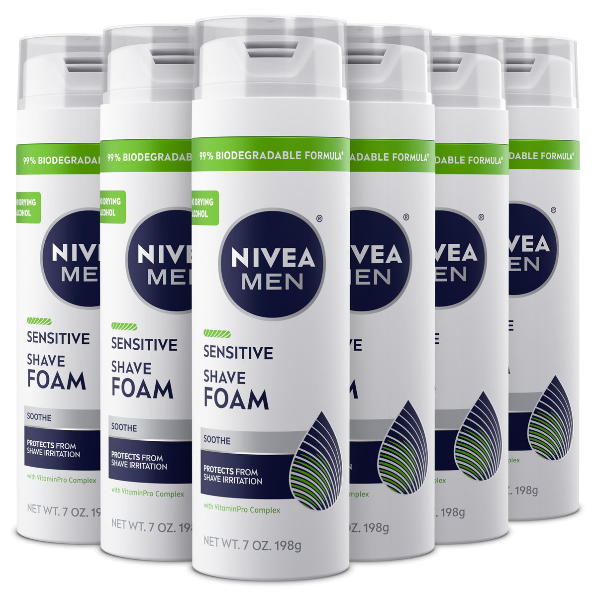 Mousse à raser NIVEA MEN Sensitive 200ml, vue avant