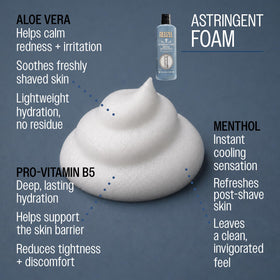 Mousse astringente REUZEL 260g en utilisation sur le visage