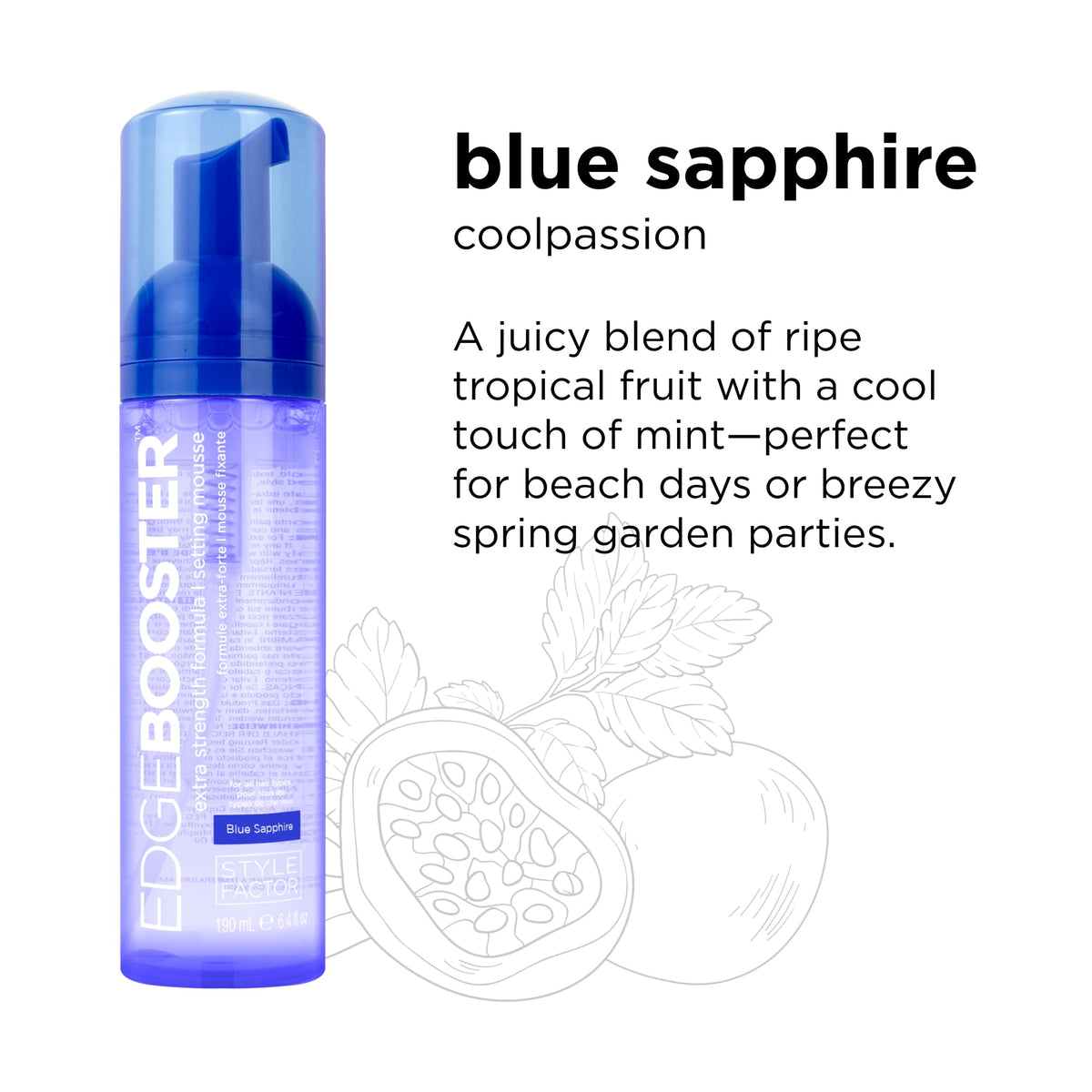 Mousse coiffante Style Factor 2,5oz en gros plan sur la texture