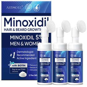 Mousse de Minoxidil 5% Artimore 180ML vue avant