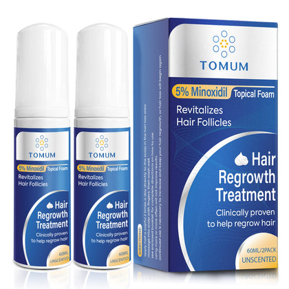 Mousse Minoxidil 5% TOMUM vue de face