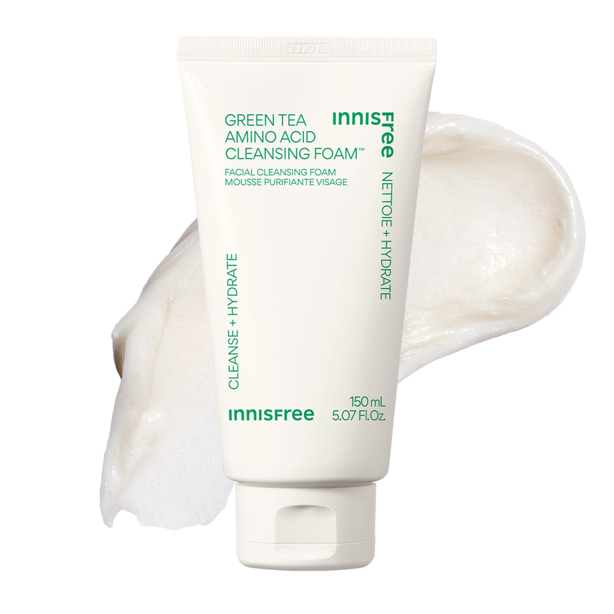 Mousse nettoyante innisfree au thé vert 180g vue avant