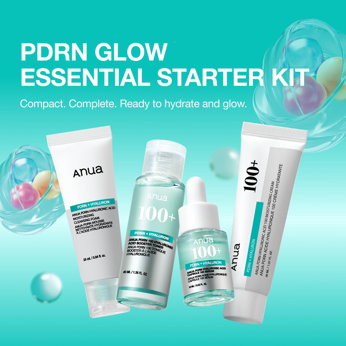 Mousse nettoyante PDRN dans le kit ANUA