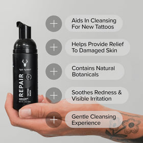 Mousse nettoyante pour tatouage Mad Rabbit 2 oz avec pompe