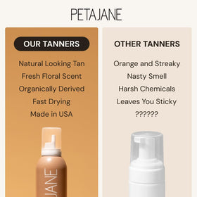 Mousse Peta Jane sur une main montrant la texture