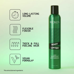 Mousse Redken Root Lifter application sur cheveux