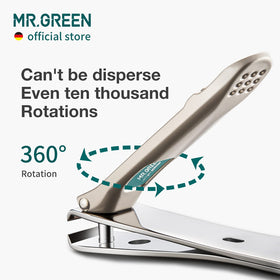 MR.GREEN coupe-ongles en action sur des ongles