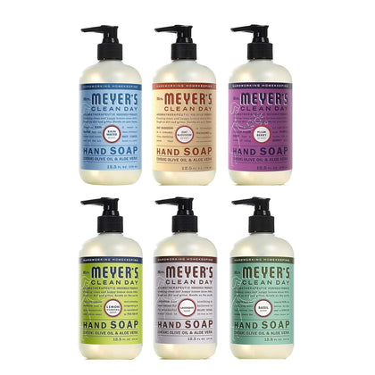Mrs. MEYER'S Savon Liquide pour les Mains 6 Senteurs Variées - Lavande et autres senteurs