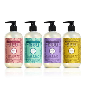 Mrs. MEYER'S Set de Savon Mains Printanier 4 x 12,5 oz, emballage avant
