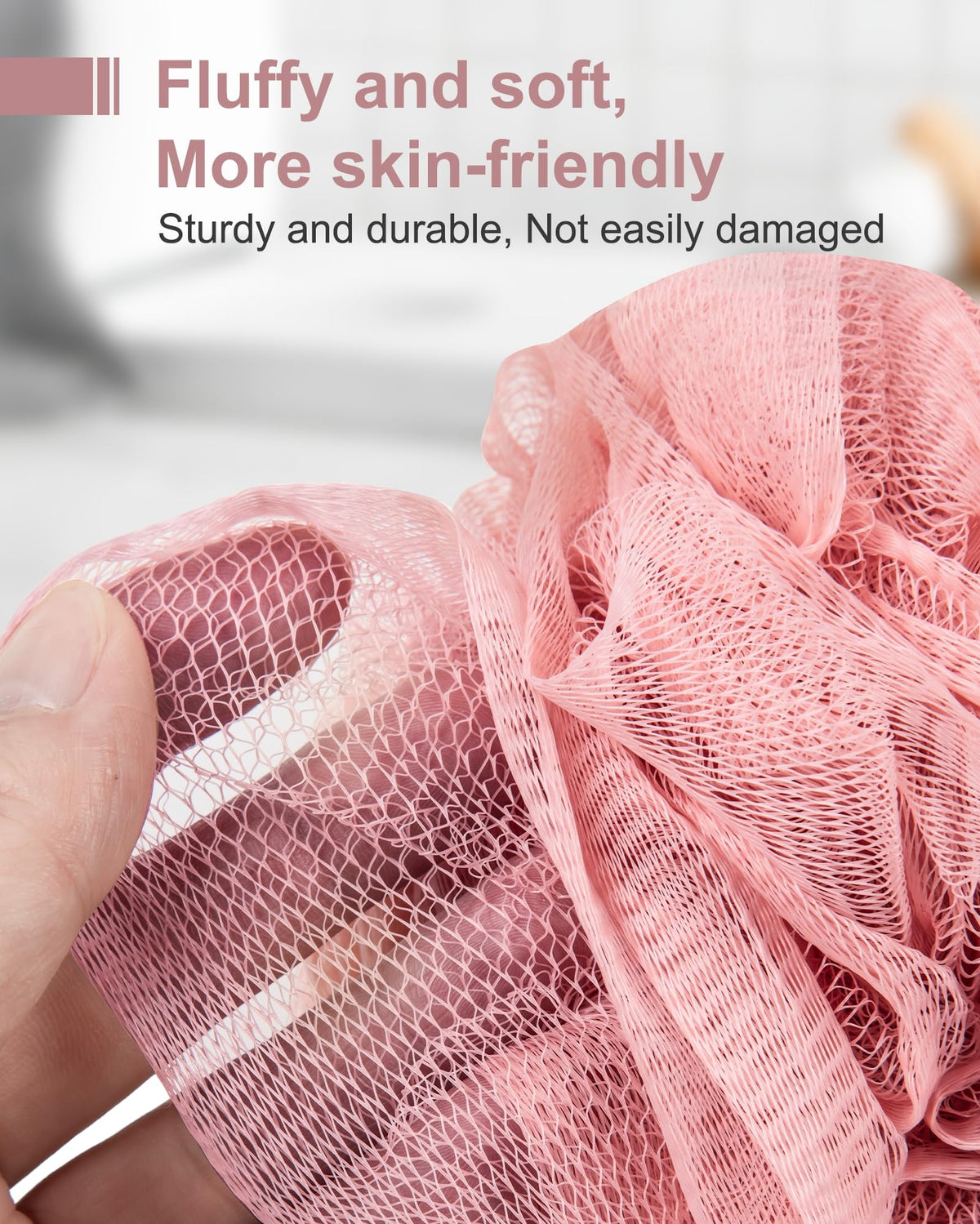 MTDLYICE Éponge Loofah XXL avec détails de la corde