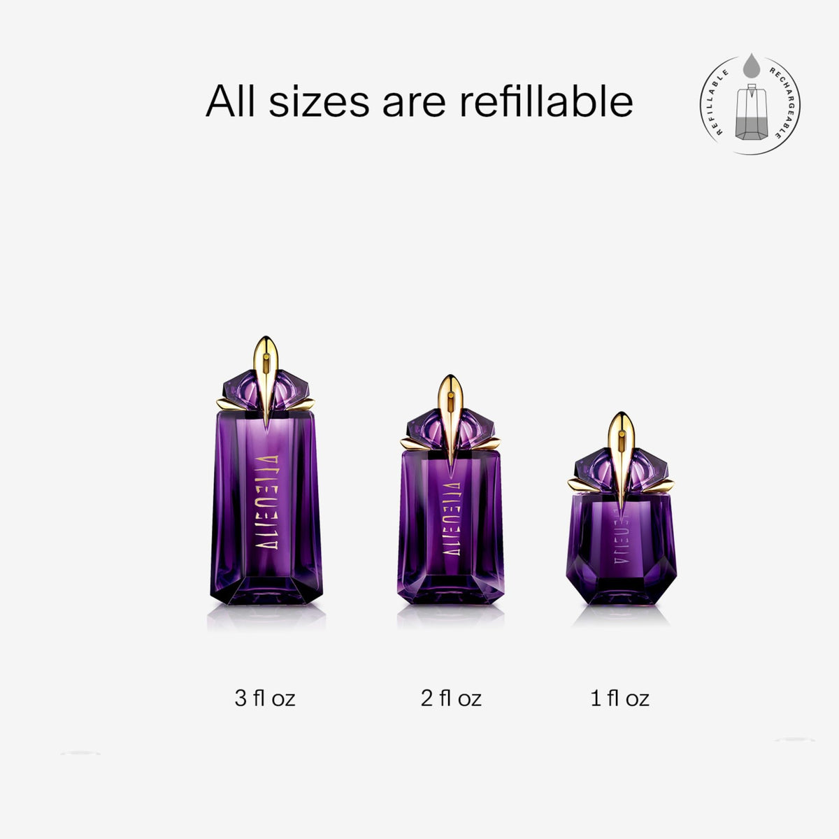 Mugler Alien Eau de Parfum près de fleurs blanches
