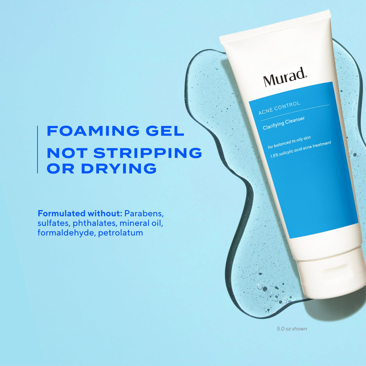 Murad Nettoyant Clarifiant Anti-Acné 500ml, vue de côté