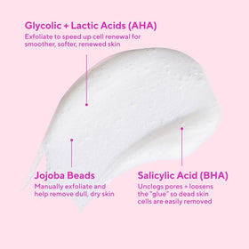 Murad Nettoyant Exfoliant AHA/BHA à côté de produits de soins pour le visage