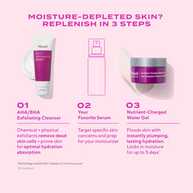Murad Nettoyant Exfoliant AHA/BHA en utilisation avec mousse sur le visage