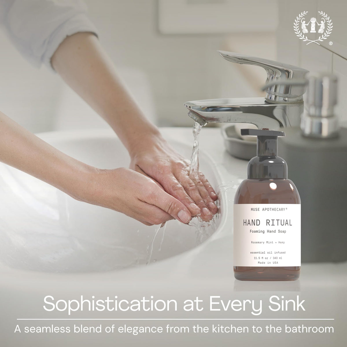 Muse Apothecary Rituel des Mains savon moussant en gros plan