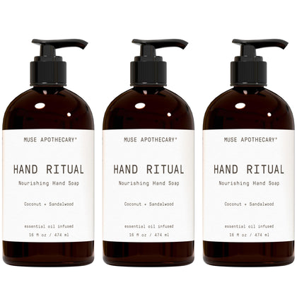 Muse Apothecary Rituel des Mains savon nourrissant 3 pack vue avant
