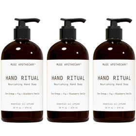Muse Apothecary Rituel des Mains savon nourrissant 3 pack vue de face