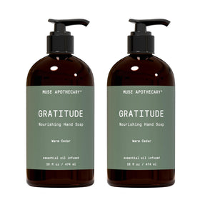 Muse Apothecary Rituel Mains savon cèdre chaud 16 oz vue avant