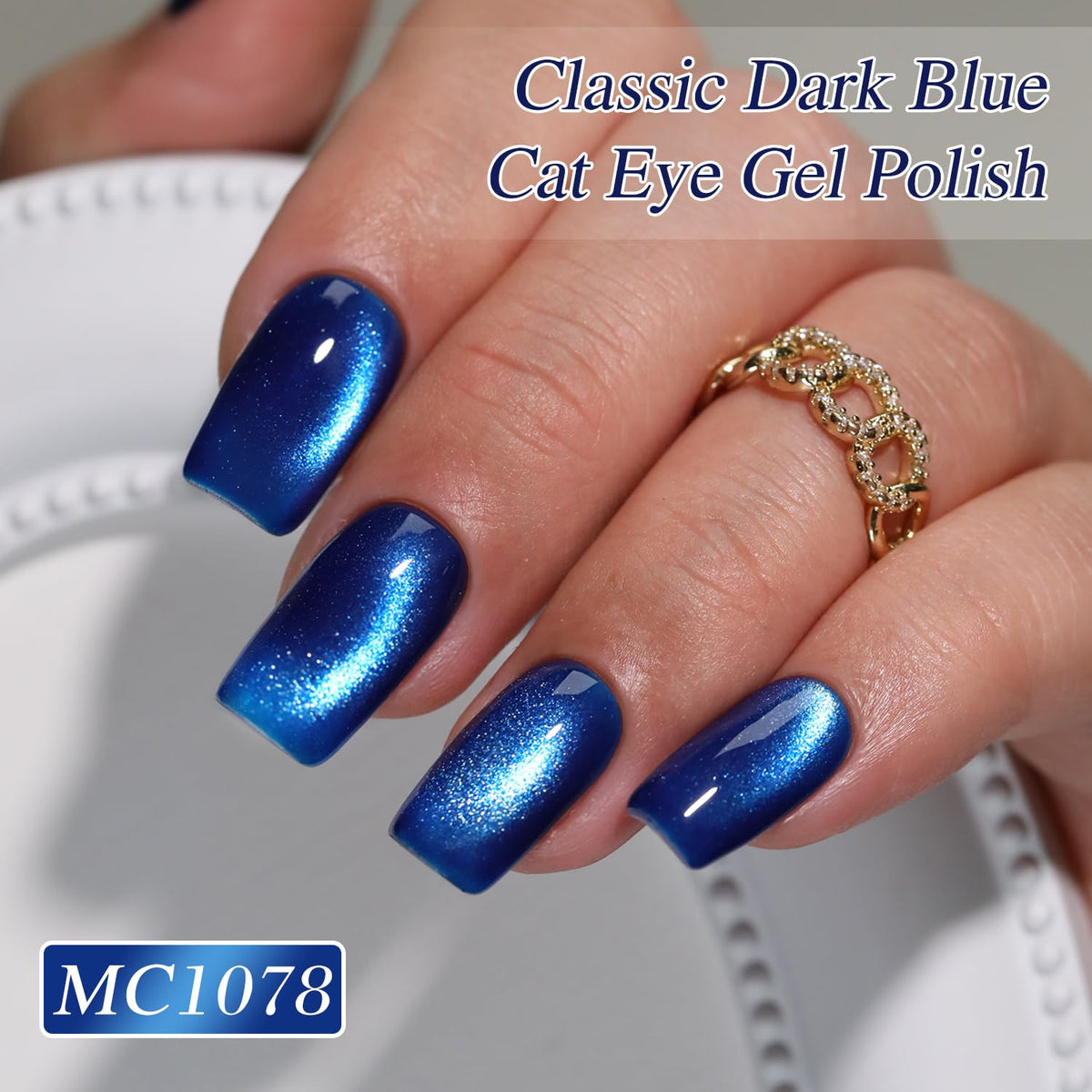 Nail art créatif réalisé avec le vernis gel Cat Eye