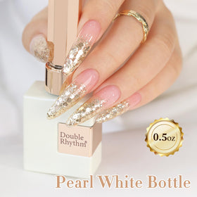 Nail art utilisant le vernis gel pailleté