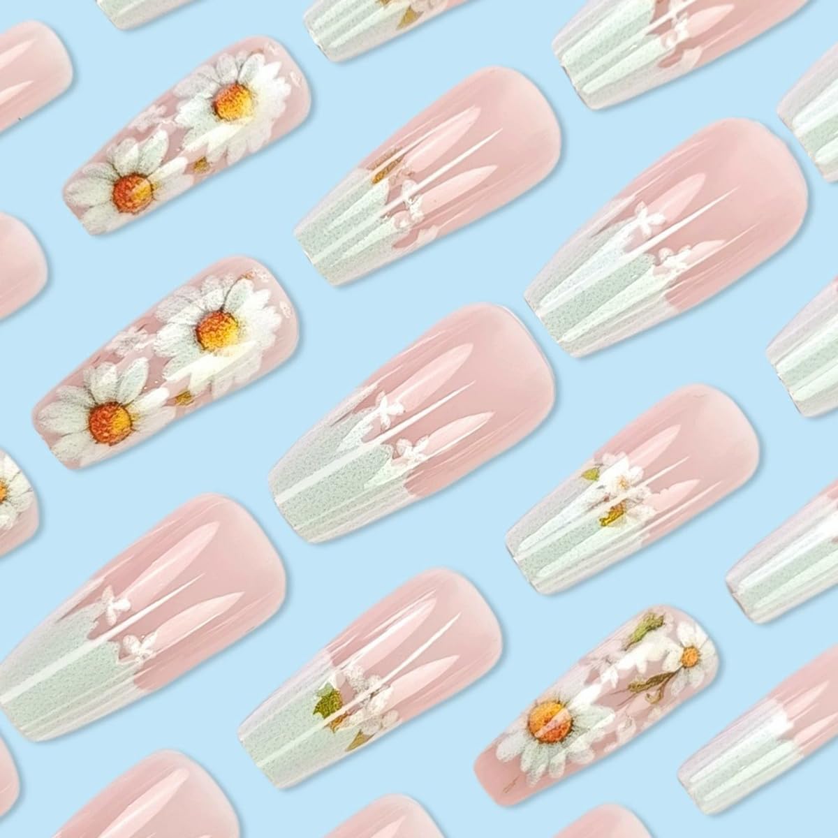Nail file and wooden stick included in juggssa false nails kit