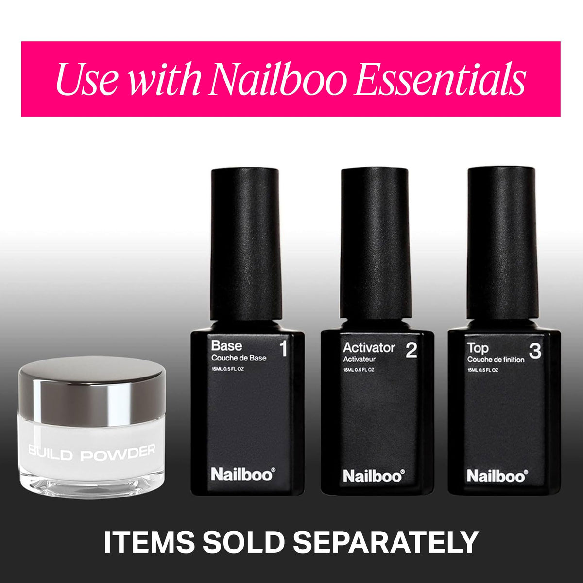 Nailboo Vernis Gel avec couleur riche en gros plan