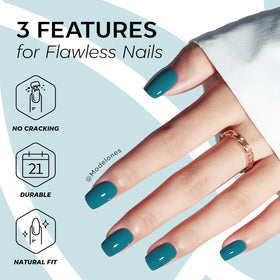 nails press-on modelones avec colle et lime