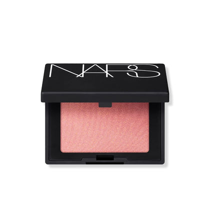 NARS Blush Poudré Mini Orgasm 2,3g vue avant avec reflets dorés