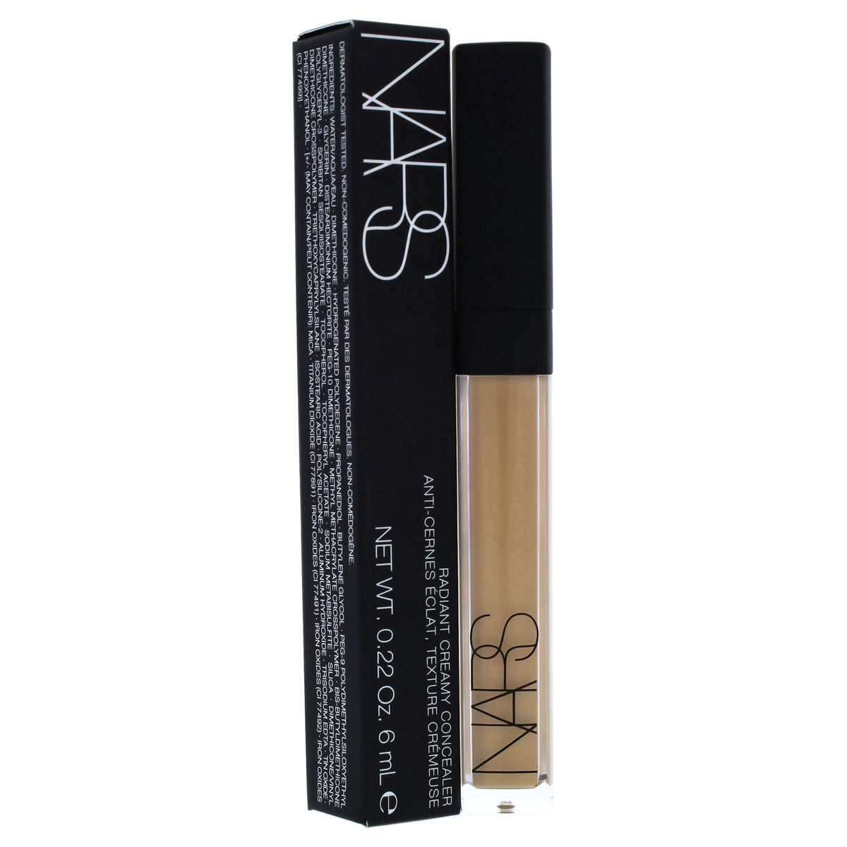 NARS Concealer Crème Radiant 2,6 Café au Lait sur un fond neutre
