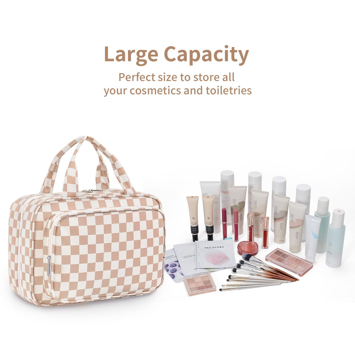 Narwey trousse de toilette avec crochet métallique