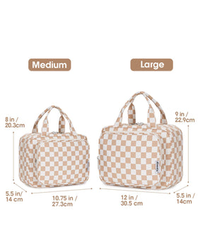 Narwey trousse de toilette ouverte montrant les compartiments