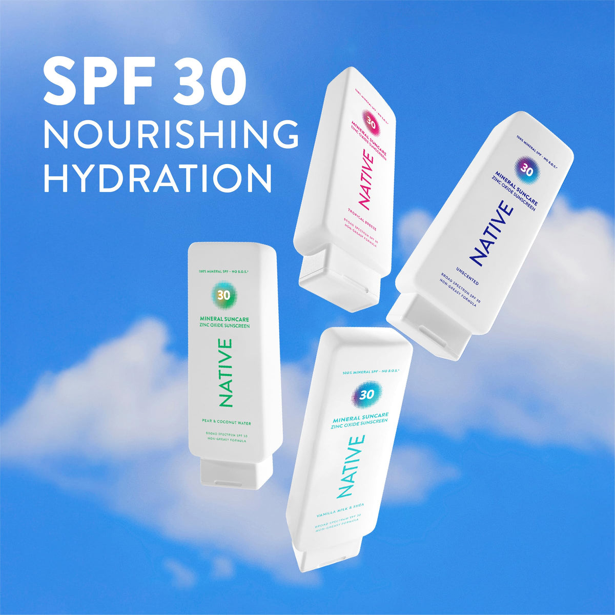 Native Crème Solaire Minérale SPF 30 face et corps