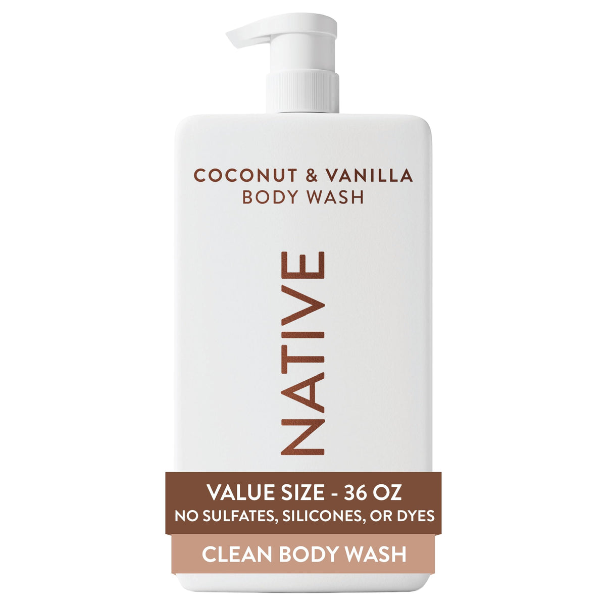 Native Gel Douche 36 oz au parfum de Coco et Vanille, vue de face