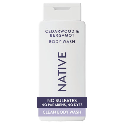 Native gel douche cèdre & bergamote 620g vue avant avec étiquette