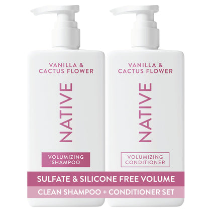 Native Shampoo et Après-Shampooing Vanille et Fleur de Cactus packaging avant