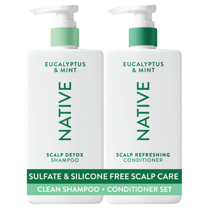 Native Shampooing Détox Cuir Chevelu Eucalyptus & Menthe vue de face
