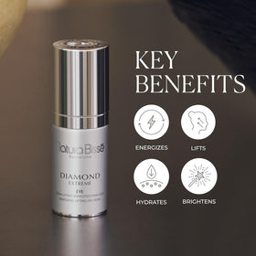 Natura Bissé Diamond Extreme Eye crème liftante 118g en situation sur une coiffeuse