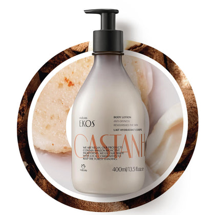 Natura Crème Hydratante Corps Ekos Castanha 400ml vue de face