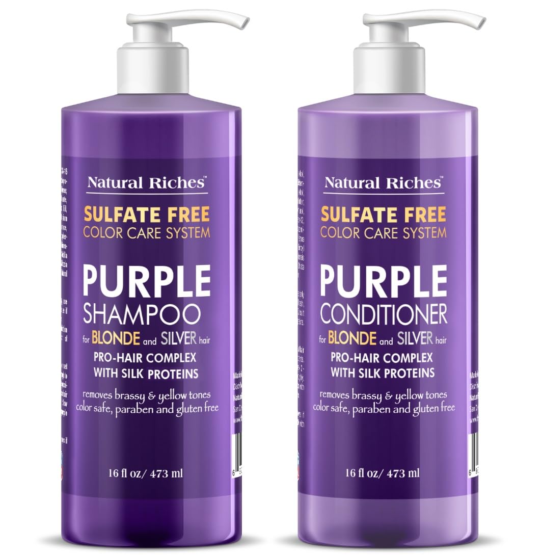 Natural Riches Shampoo & Après-Shampooing Violet 16 Fl Oz ensemble