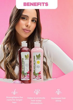 Natural Sant Shampoo application sur cheveux