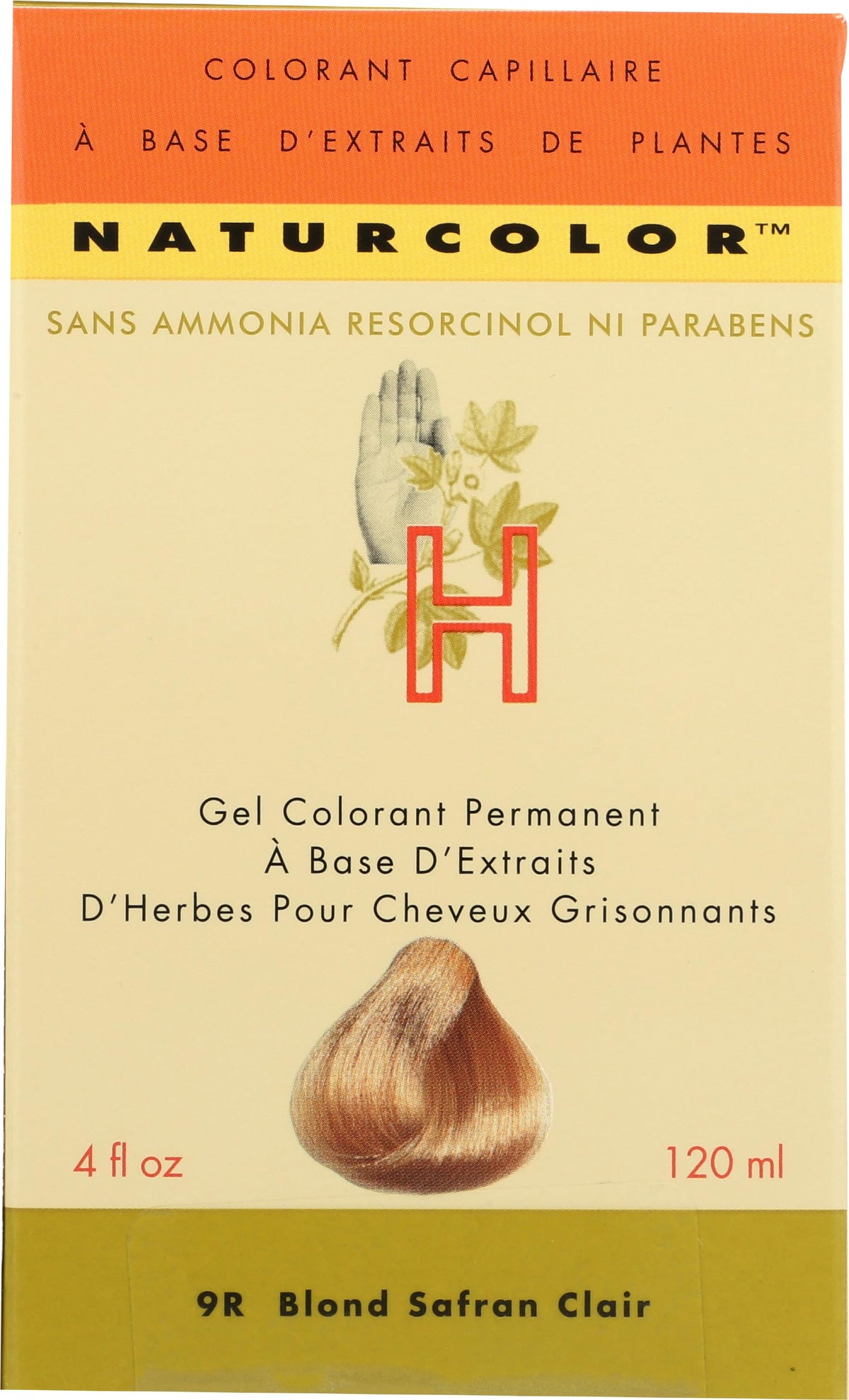 Naturcolor Blonde Saffran Pâle 222g contenant ouvert