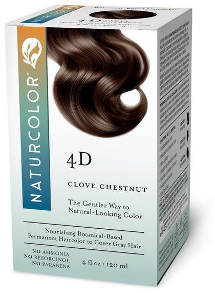 Naturcolor Teinture Capillaire 4D Marron Clou 118ml, packaging avant
