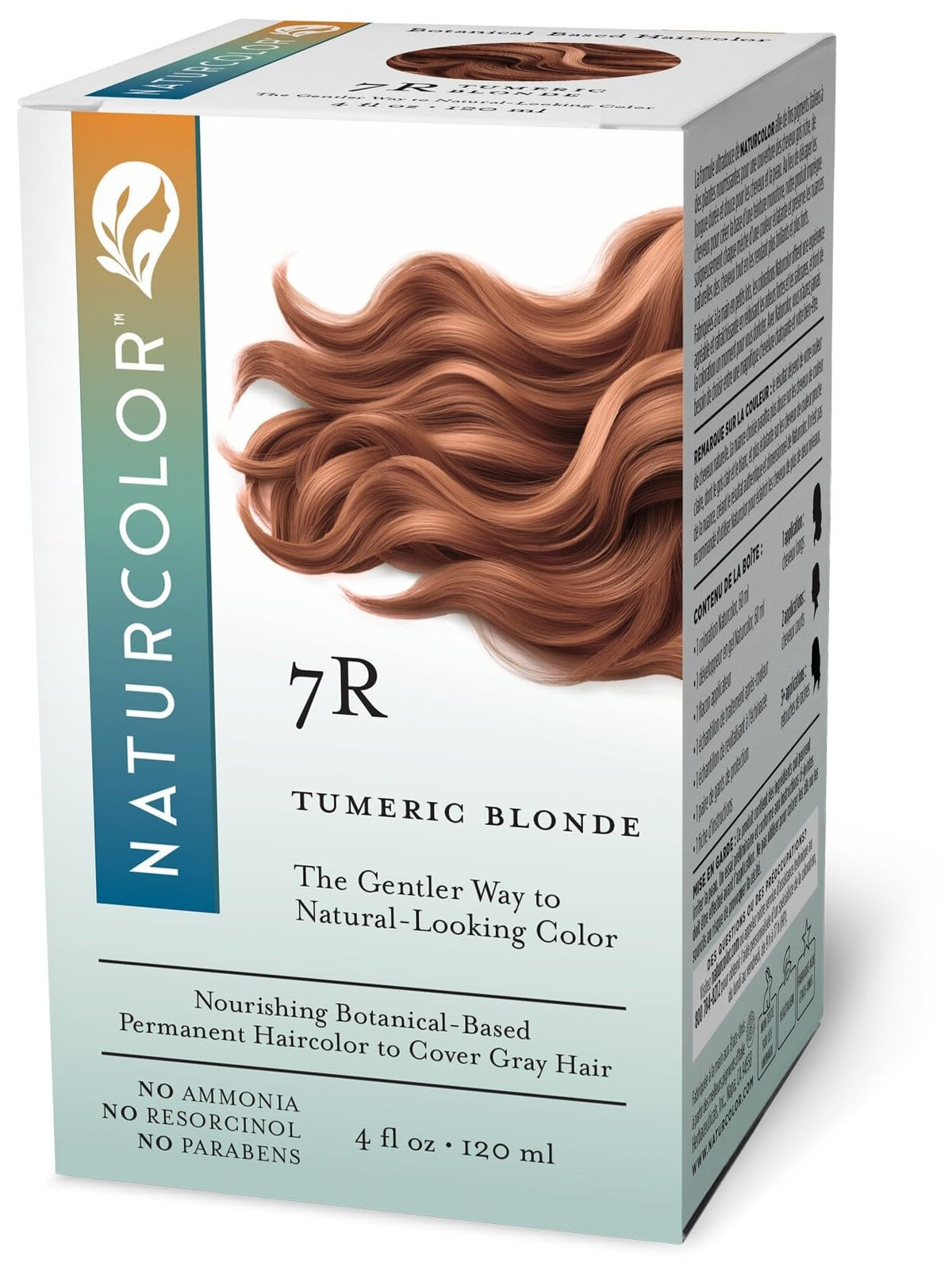Naturcolor Teinture Capillaire Blonde Curcuma 4 Fl Oz avant application